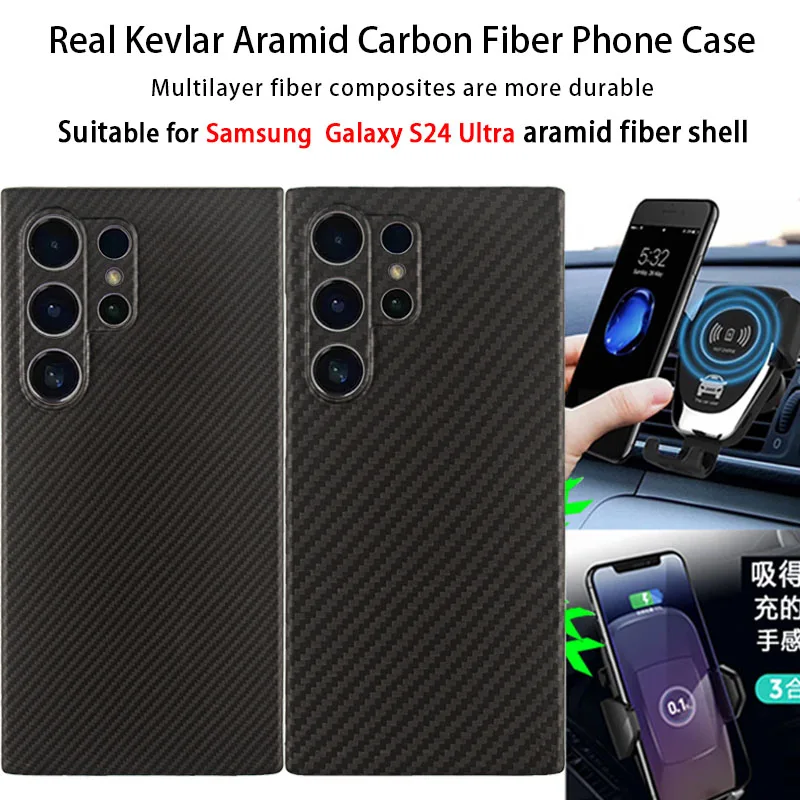 Ultra Slim Fit Samsung Galaxy S24 Ultra Luxury Carbon Fiber Kevlar Phone Case Anti Shock Protective Cover
Ultra Slim Fit Samsung Galaxy S24 Ultra Luxury Carbon Fiber Kevlar Phone Case Anti Shock Protective Cover