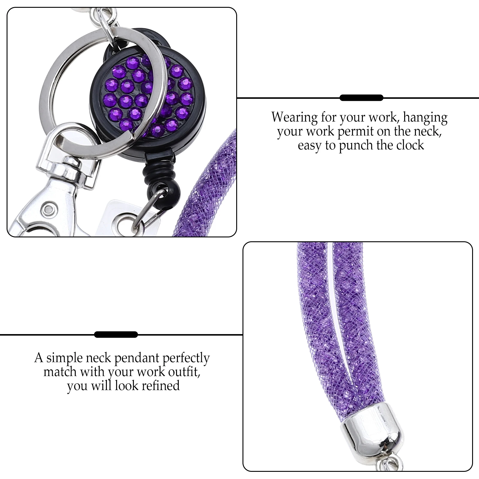 Smart Design Phone Lanyard Breakaway Key Chain String Work Permit Id Card Holder School Office Use Sparkling Neck Pendant
Smart Design Phone Lanyard Breakaway Key Chain String Work Permit Id Card Holder School Office Use Sparkling Neck Pendant