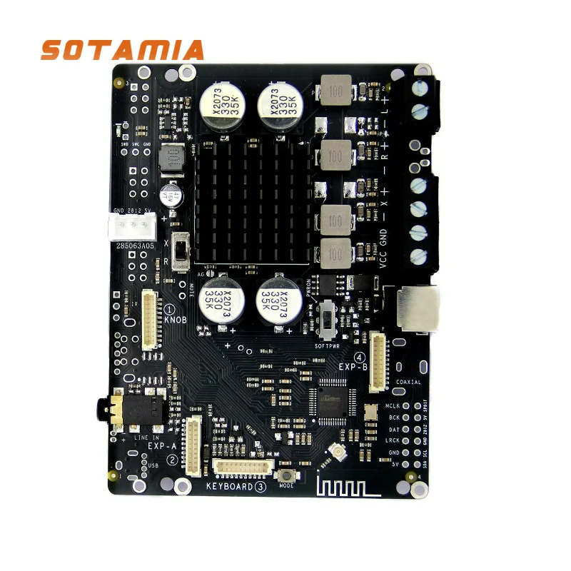 SOTAMIA APP Bluetooth 5.3 DSP Tuning 1.1 Crossover 2.0 Power Amplifier 2x80/100W Rhythm TFUSB Coaxial I2SAUX
SOTAMIA APP Bluetooth 5.3 DSP Tuning 1.1 Crossover 2.0 Power Amplifier 2x80/100W Rhythm TFUSB Coaxial I2SAUX