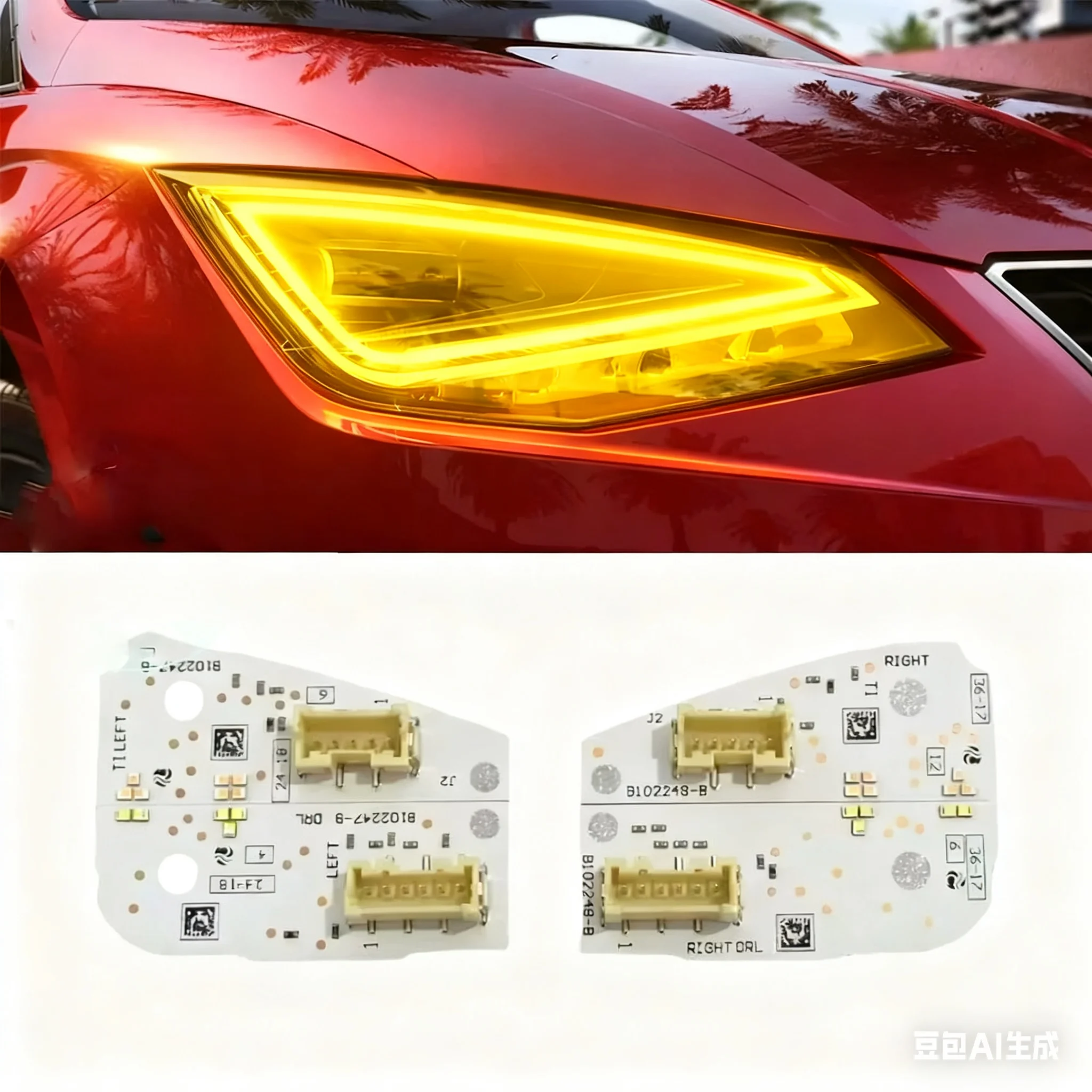 Желтые чипы DRL Lightsource B102248-B B102247-B для SEAT Arona Ibiza дневные ходовые огни 6F0941475 6F0941476 автомобильные аксессуары
Желтые чипы DRL Lightsource B102248-B B102247-B для SEAT Arona Ibiza дневные ходовые огни 6F0941475 6F0941476 автомобильные аксессуары