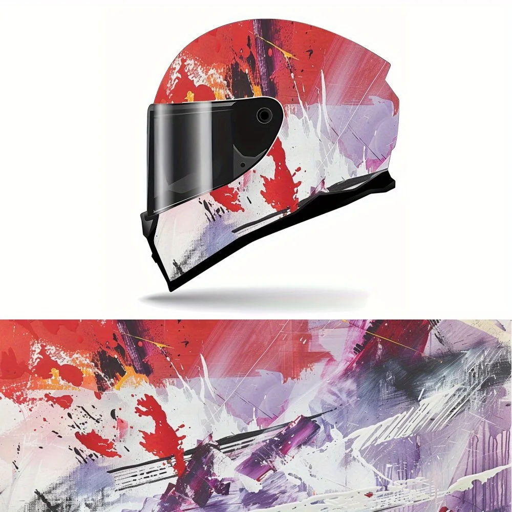 Vivid Abstract Splash Art Helmet Vinyl Wrap, Waterproof Decals for Motorcycle Bike Helmets, Universal Fit,Personalized Motorcycl 
Vivid Abstract Splash Art Helmet Vinyl Wrap, Waterproof Decals for Motorcycle Bike Helmets, Universal Fit,Personalized Motorcycl