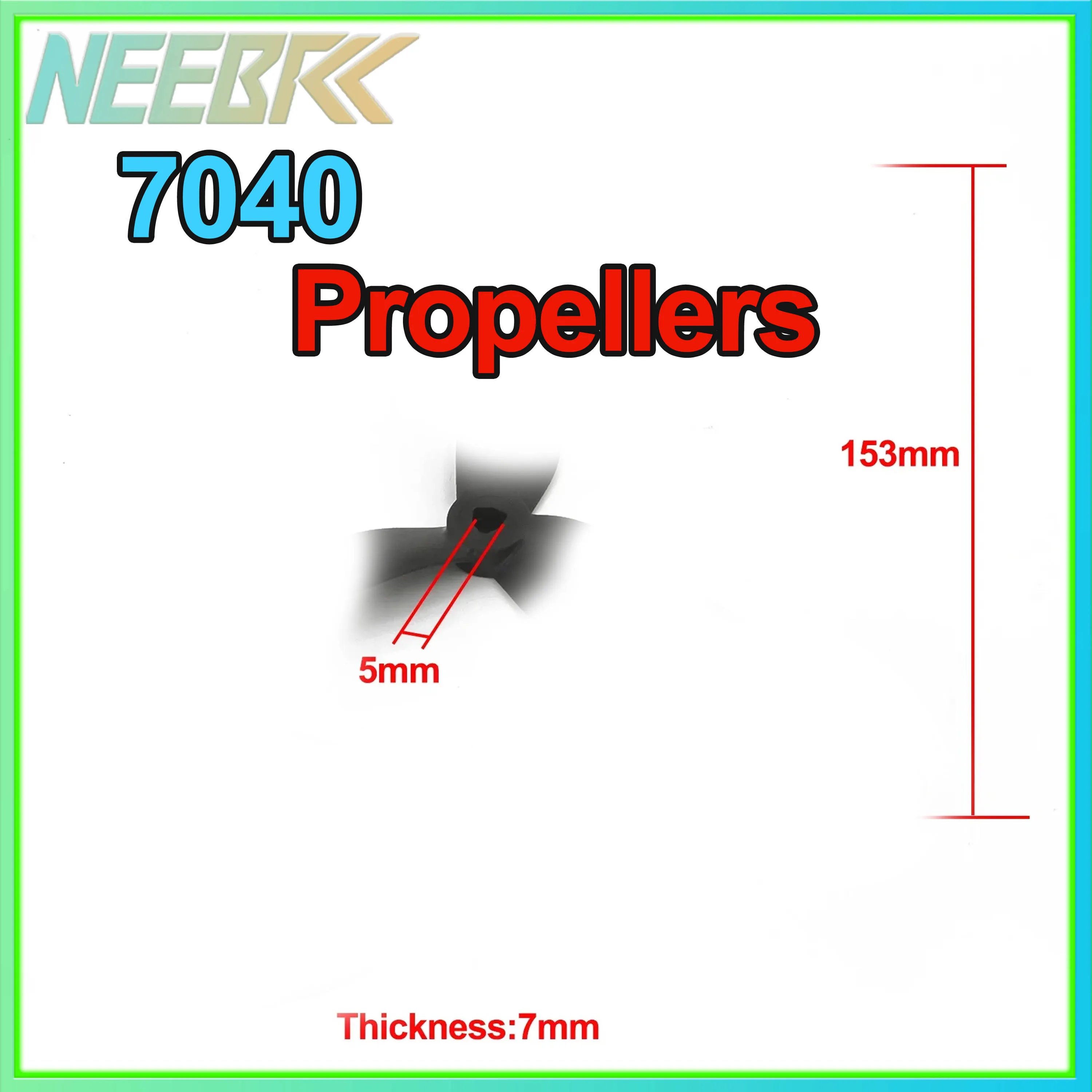NEEBRC 7040 2Pairs 7inch 3-Blade 2CW 2CCW Low Noise Durable Propeller for FPV Racing Drone Quadcopter Mark4 2806.5 2807 Motor
NEEBRC 7040 2Pairs 7inch 3-Blade 2CW 2CCW Low Noise Durable Propeller for FPV Racing Drone Quadcopter Mark4 2806.5 2807 Motor