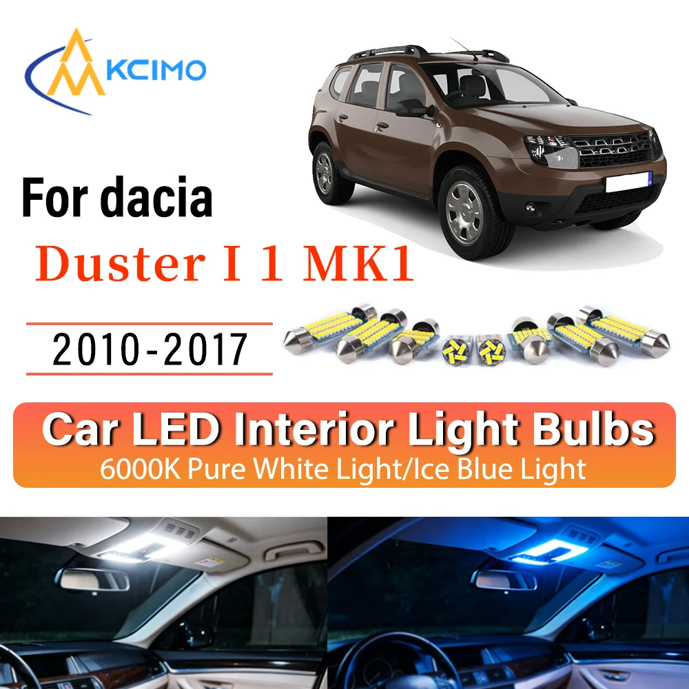 Interior Lighting Kit For dacia Duster I 1 MK1 2010-2017 LED Bulbs for Dome Map Door Trunk License Plate Light
Interior Lighting Kit For dacia Duster I 1 MK1 2010-2017 LED Bulbs for Dome Map Door Trunk License Plate Light