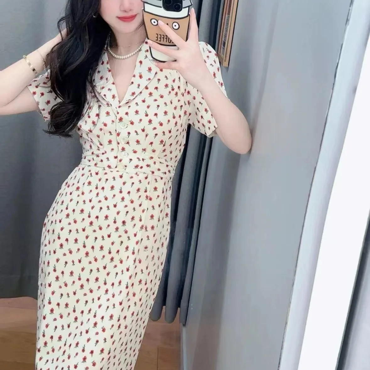 French Sle Floral Print Silk Blend ort Sve Turn-down Collar Dr Belted Spring Summer New Arrival Fre Country Sle
French Sle Floral Print Silk Blend ort Sve Turn-down Collar Dr Belted Spring Summer New Arrival Fre Country Sle