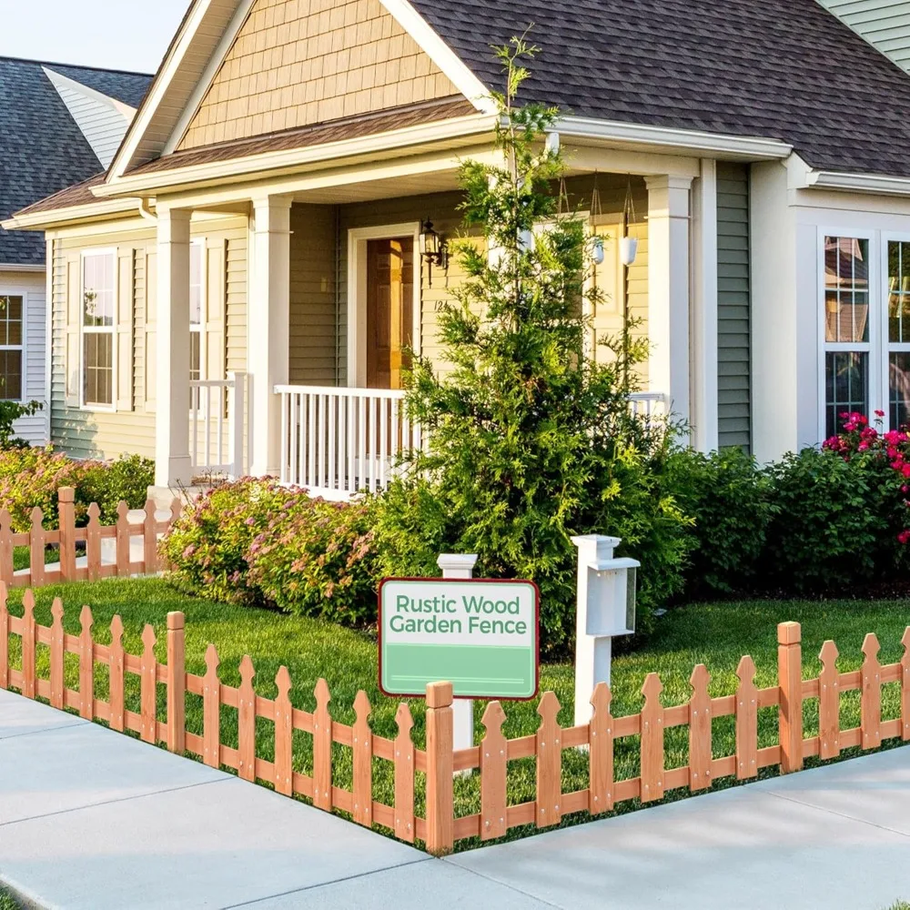 Wood Picket Garden Fence Edging Panel with Posts for Yard Border Flower Bed Pool
Wood Picket Garden Fence Edging Panel with Posts for Yard Border Flower Bed Pool