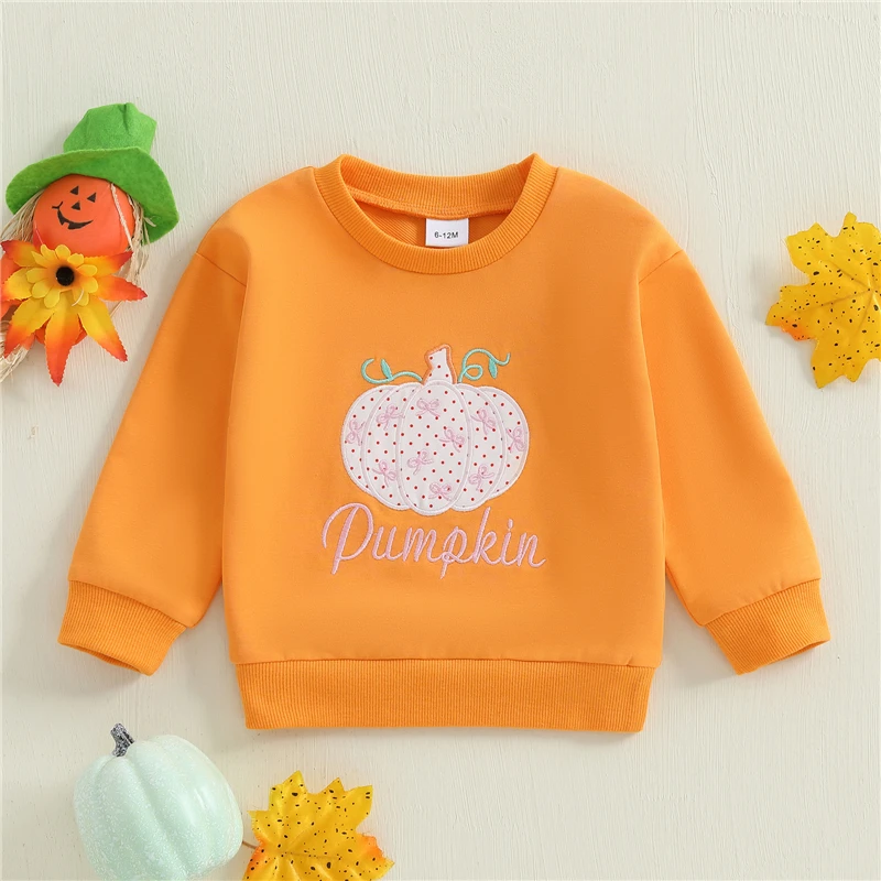 Toddler Baby Girls Boys Sweatshirt Fashionable Long Sleeve Pumpkin/Ghost/Christmas Tree Embroidery Crew Neck Pullover Tops
Toddler Baby Girls Boys Sweatshirt Fashionable Long Sleeve Pumpkin/Ghost/Christmas Tree Embroidery Crew Neck Pullover Tops