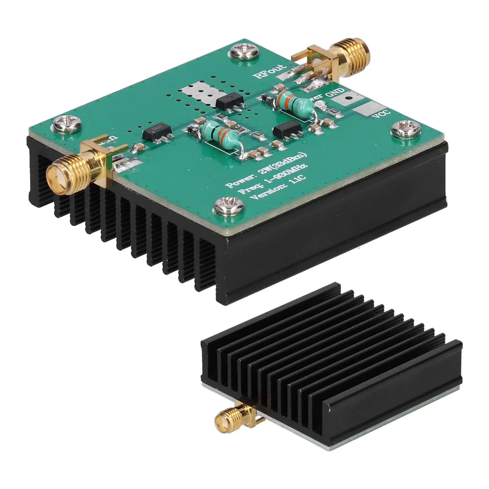 Amplificador de banda larga RF, módulo de amplificação, frequência de trabalho, 1-930MHz, 2.0W, 12V DC
Amplificador de banda larga RF, módulo de amplificação, frequência de trabalho, 1-930MHz, 2.0W, 12V DC