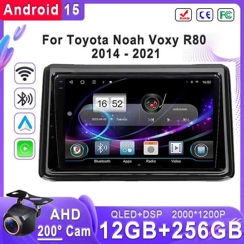 Plug and Play For Toyota Noah Voxy R80 2014 - 2021 Android 15 2K Incell Screen Player Navigation stereo GPS Screen Head Unit
Plug and Play For Toyota Noah Voxy R80 2014 - 2021 Android 15 2K Incell Screen Player Navigation stereo GPS Screen Head Unit