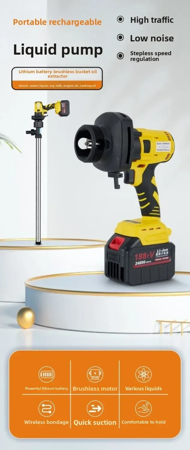 Durable Portable Rechargeable Pump High Power Drum Pump Pump Extraction Artifact
Durable Portable Rechargeable Pump High Power Drum Pump Pump Extraction Artifact