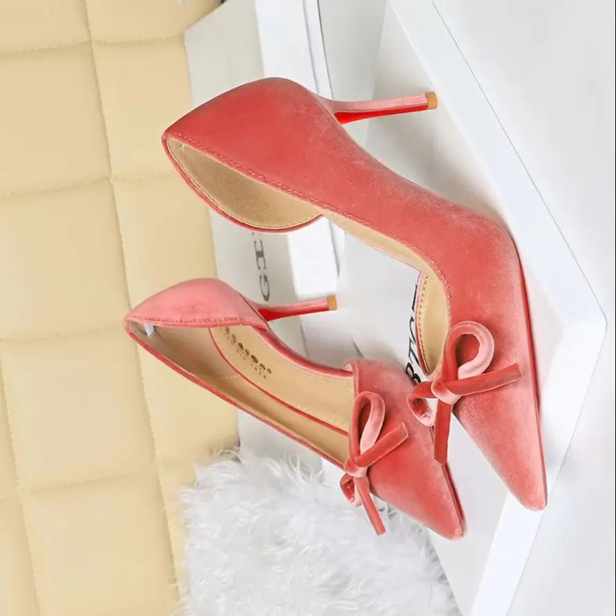 BIGTREE Spring Fashion Butterfly-Knot Pointed Toe Women Pumps Stilettos Heels Elegant Shoes Zapatos De Mujer
BIGTREE Spring Fashion Butterfly-Knot Pointed Toe Women Pumps Stilettos Heels Elegant Shoes Zapatos De Mujer