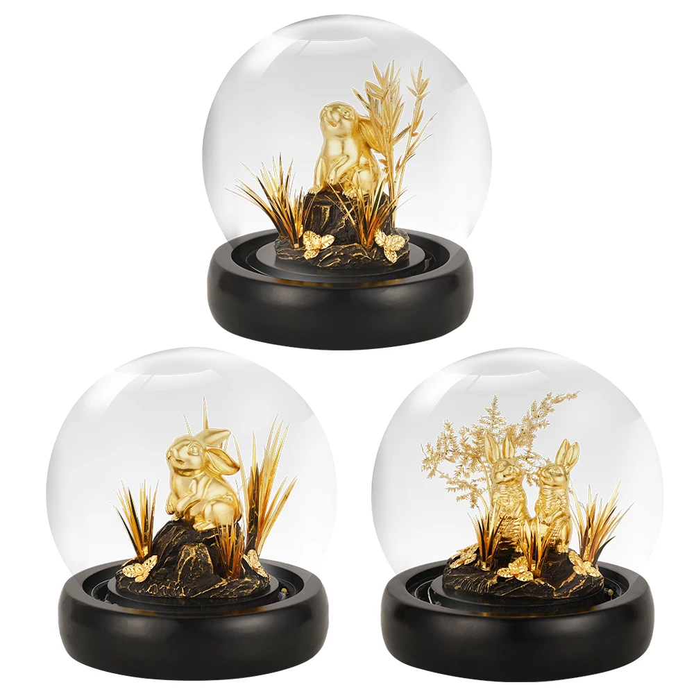 24K Gold Foil Rabbit Figurines Crafts Desktop Ornament Home Decor Chinese New Year Of The Rabbit Zodiac Statue Furnishings Gift
24K Gold Foil Rabbit Figurines Crafts Desktop Ornament Home Decor Chinese New Year Of The Rabbit Zodiac Statue Furnishings Gift