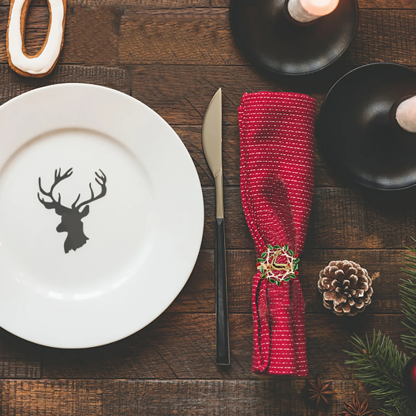 4Pcs Unique Deer Head Napkin Holders Alloy Elegant Xmas Napkin Rings Christmas Party Supplies Decoration Christmas Supplies 
4Pcs Unique Deer Head Napkin Holders Alloy Elegant Xmas Napkin Rings Christmas Party Supplies Decoration Christmas Supplies