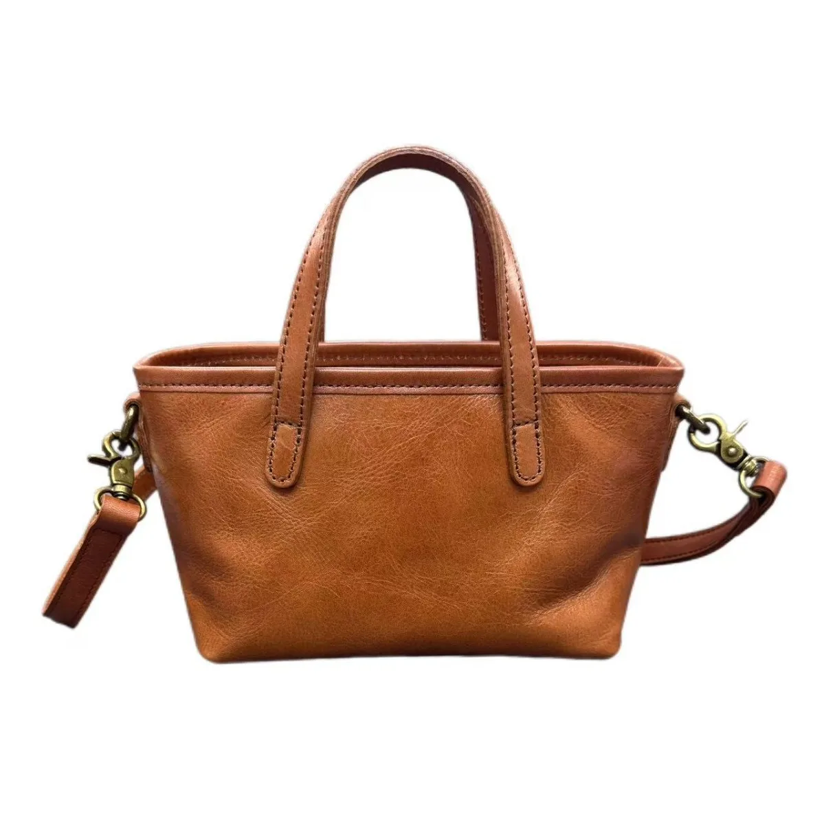 Fashion Women's Top Grain Vegetable Tanned Leather Handheld Tote Crossbody Shoulder Commuter Purse Premium Genuine Leather Bag
Fashion Women's Top Grain Vegetable Tanned Leather Handheld Tote Crossbody Shoulder Commuter Purse Premium Genuine Leather Bag