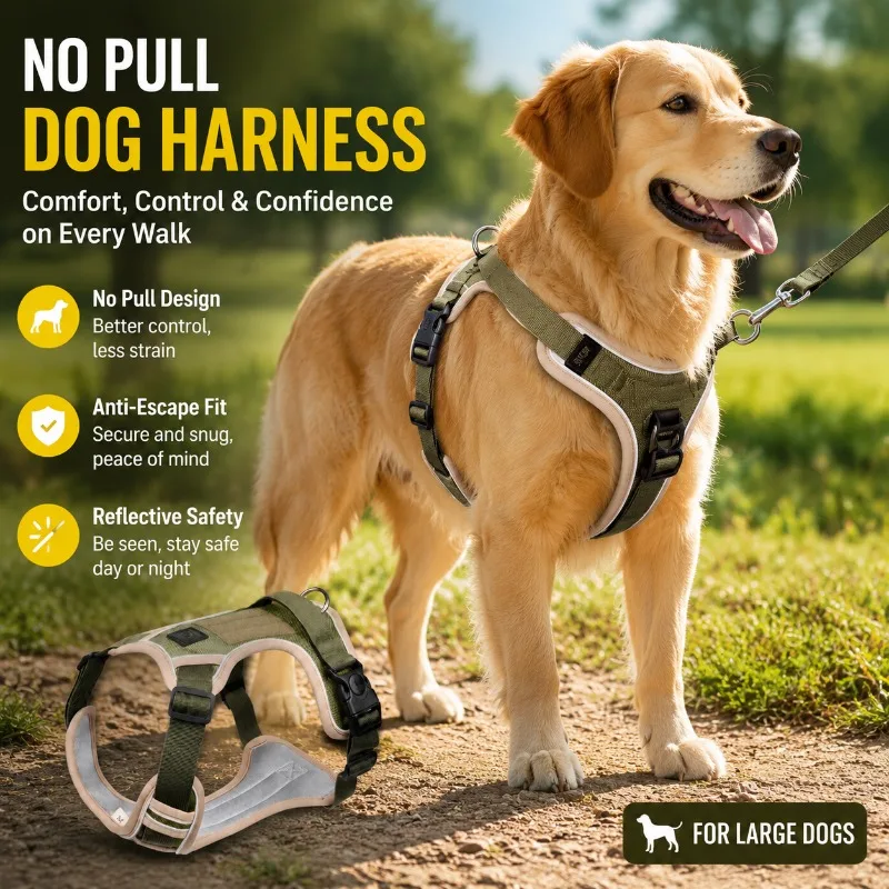 Anti Burst Pull Dog Leash Magic Tape Pet Harness Reflective Back Strap Breathable Adjustable Traction Rope Comfort Outdoor
Anti Burst Pull Dog Leash Magic Tape Pet Harness Reflective Back Strap Breathable Adjustable Traction Rope Comfort Outdoor