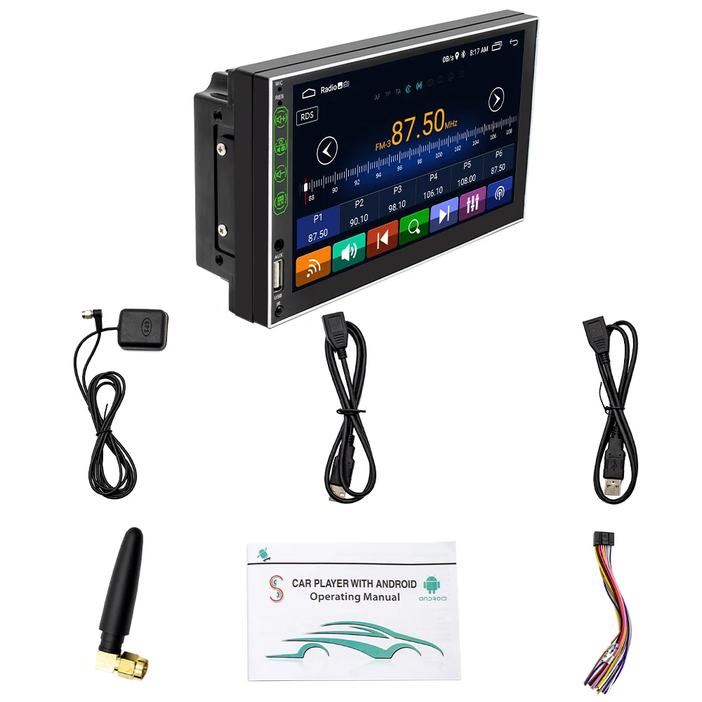 For Android 10.1 1+16G 2 Din Car Radio Multimedia Bluetooth WiFi MP5 Video Player GPS Navigation 7 Inch HD Touch
For Android 10.1 1+16G 2 Din Car Radio Multimedia Bluetooth WiFi MP5 Video Player GPS Navigation 7 Inch HD Touch