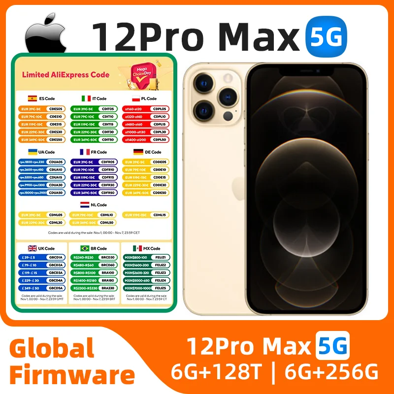 Смартфон Apple iPhone 12 Pro Max 5g Apple A14 6,7-дюймовый OLED-экран Камера 12 МП 3687 мАч 20 Вт Зарядка IOS Оригинальный б/у iPhone
Смартфон Apple iPhone 12 Pro Max 5g Apple A14 6,7-дюймовый OLED-экран Камера 12 МП 3687 мАч 20 Вт Зарядка IOS Оригинальный б/у iPhone