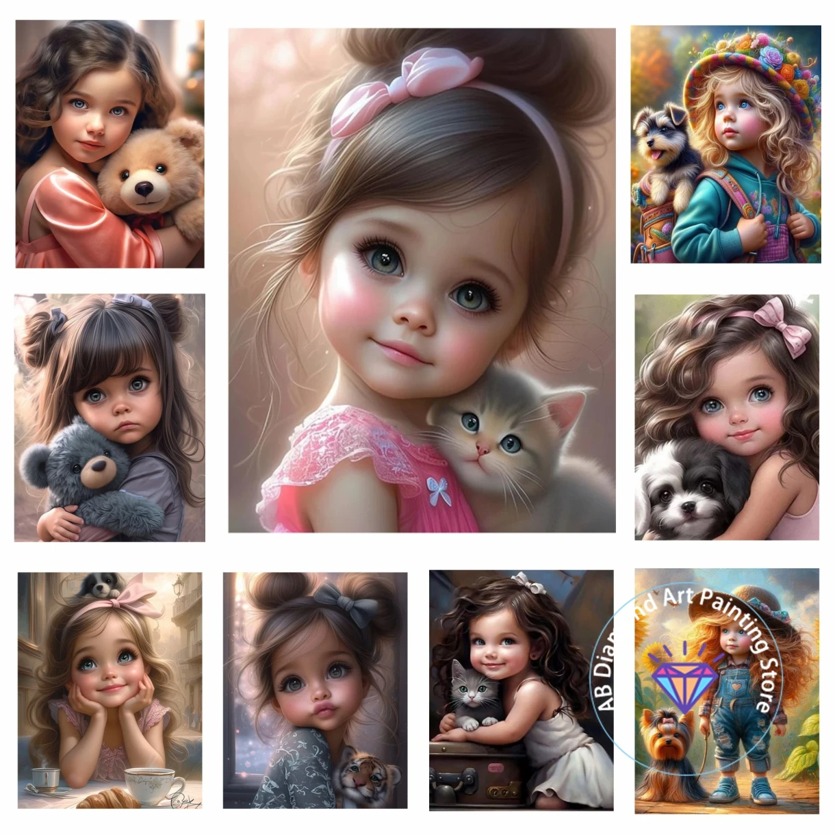 5D DIY Cute Girl AB Diamond Painting Kit 5D DIY Diamond Embroidery Cross Stitch Handmade Art Gift Crafts Home Decor Gift
5D DIY Cute Girl AB Diamond Painting Kit 5D DIY Diamond Embroidery Cross Stitch Handmade Art Gift Crafts Home Decor Gift