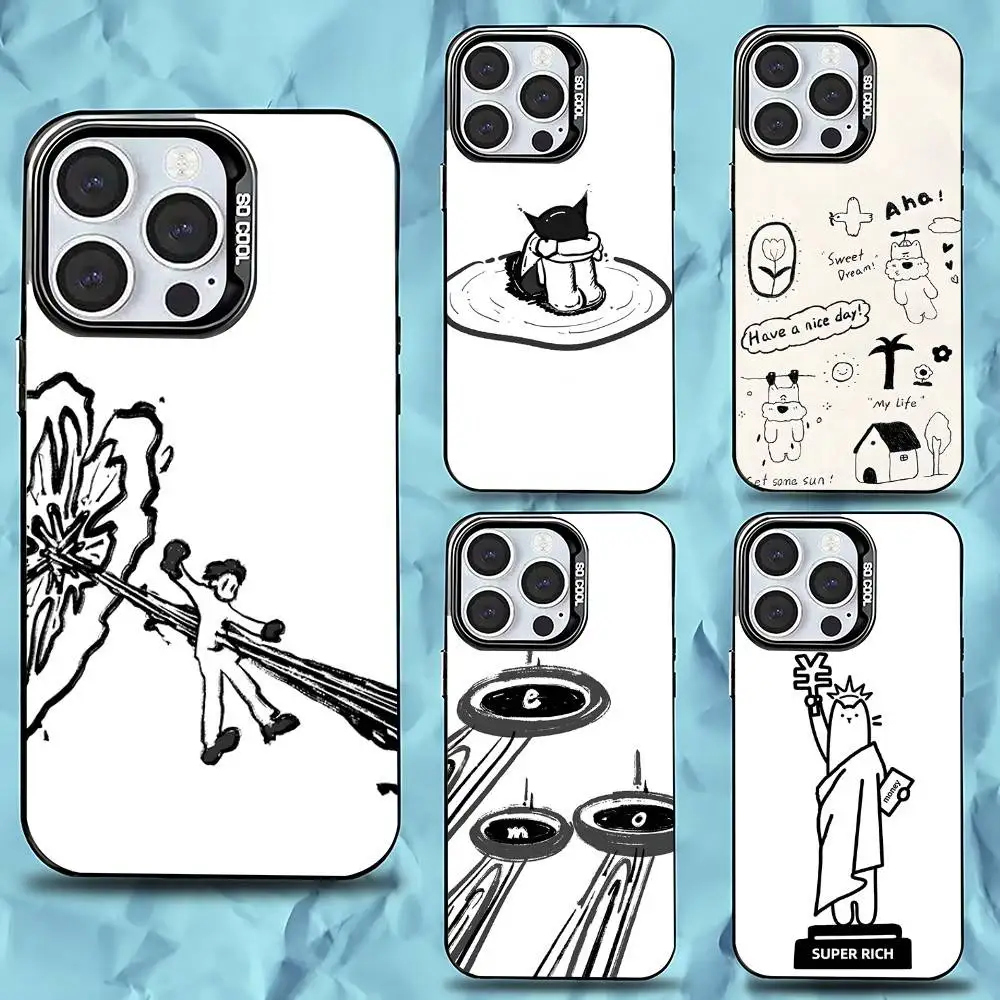 Cool cute graffiti Phone Case For iPhone 16,15,14,13,12,11,Pro,Max,Plus,Mini,XS,SE Anti Fall Black Matte Hard Bumper 
Cool cute graffiti Phone Case For iPhone 16,15,14,13,12,11,Pro,Max,Plus,Mini,XS,SE Anti Fall Black Matte Hard Bumper