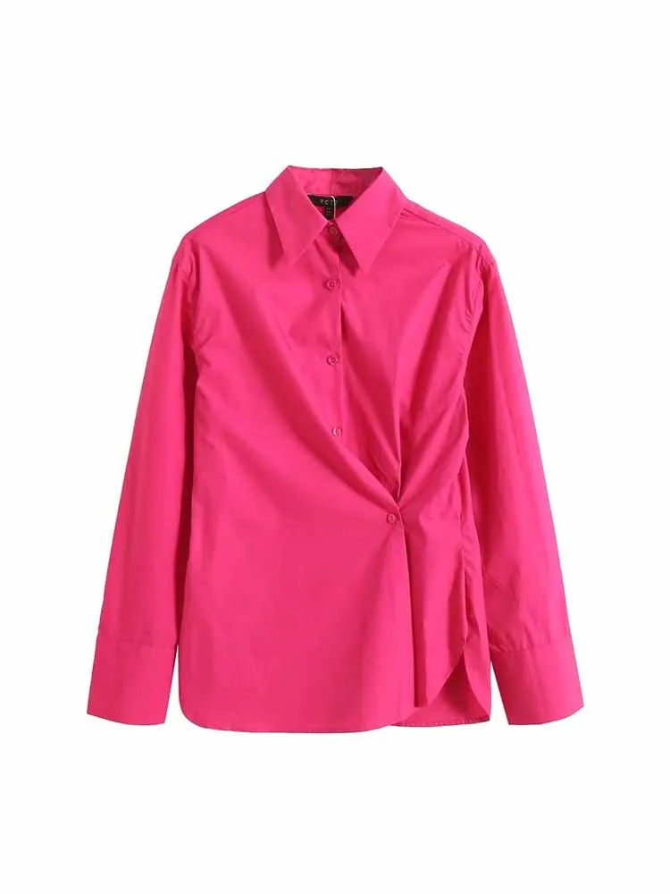Women 2023 New Fashion Slim Design Poplin Button-up Blouses Vintage lapel Long Sleeve Female Shirts Chic Tops
Women 2023 New Fashion Slim Design Poplin Button-up Blouses Vintage lapel Long Sleeve Female Shirts Chic Tops