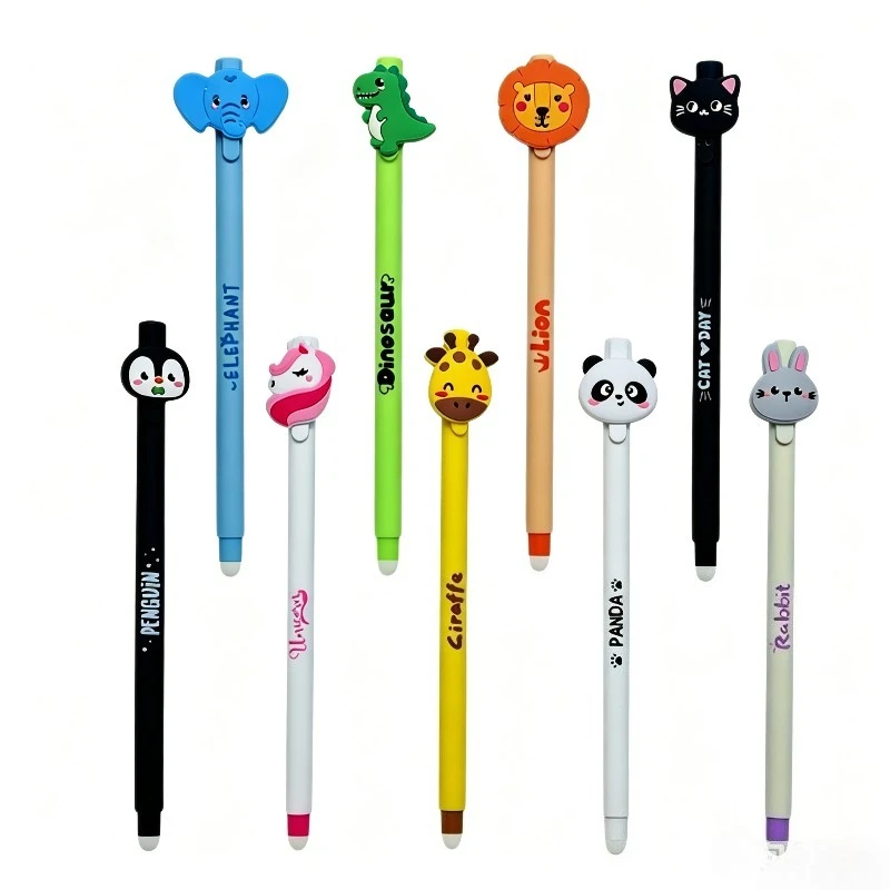 Fun Animal Erasable Gel Pens Cute PVC Cartoon Animal Ball Point Pens 0.6mm Blue Party Favor School Supplies Stationary Gifts
Fun Animal Erasable Gel Pens Cute PVC Cartoon Animal Ball Point Pens 0.6mm Blue Party Favor School Supplies Stationary Gifts
