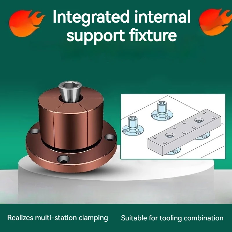 CNC internal support fixture pneumatic internal hole expansion quick positioner machining center inner diameter expansion pin
CNC internal support fixture pneumatic internal hole expansion quick positioner machining center inner diameter expansion pin