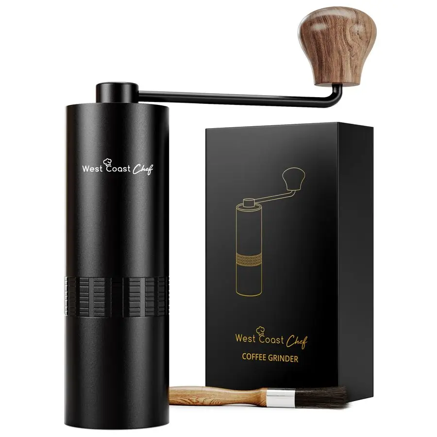 Burr Coffee Grinder Portable Espresso Hand Grinder for Travel
Burr Coffee Grinder Portable Espresso Hand Grinder for Travel