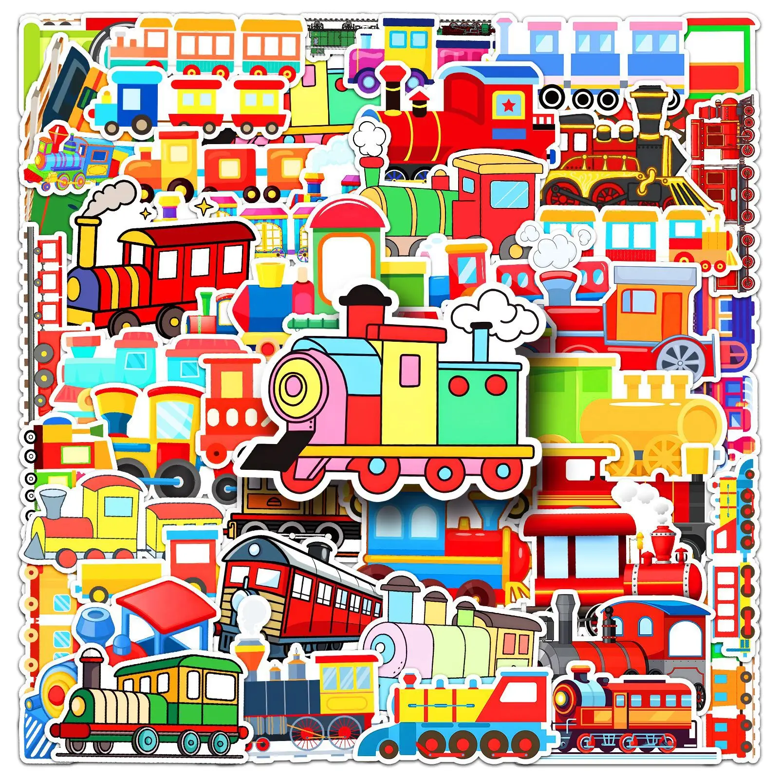 50Pcs little train graffiti DIY cartoon Decoratio phone Luggage Laptop Guitar Bike Skateboard fridge helmet Toy waterpro sticker
50Pcs little train graffiti DIY cartoon Decoratio phone Luggage Laptop Guitar Bike Skateboard fridge helmet Toy waterpro sticker