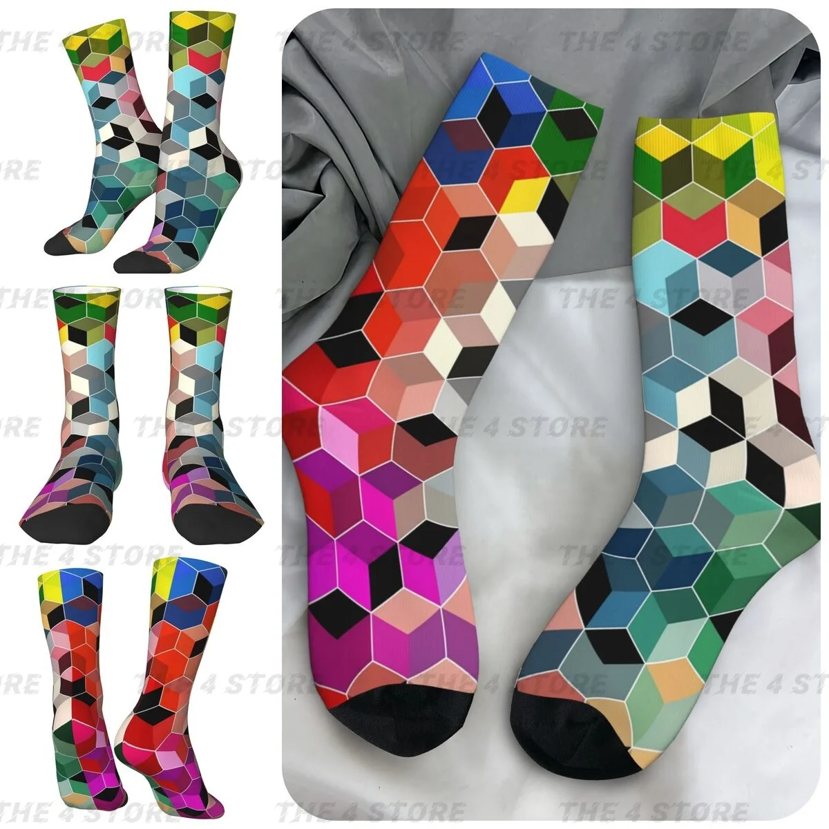 Building Block High elasticity polyester fiber cosy Unisex Windproof Happy 3D color printing Socks
Building Block High elasticity polyester fiber cosy Unisex Windproof Happy 3D color printing Socks