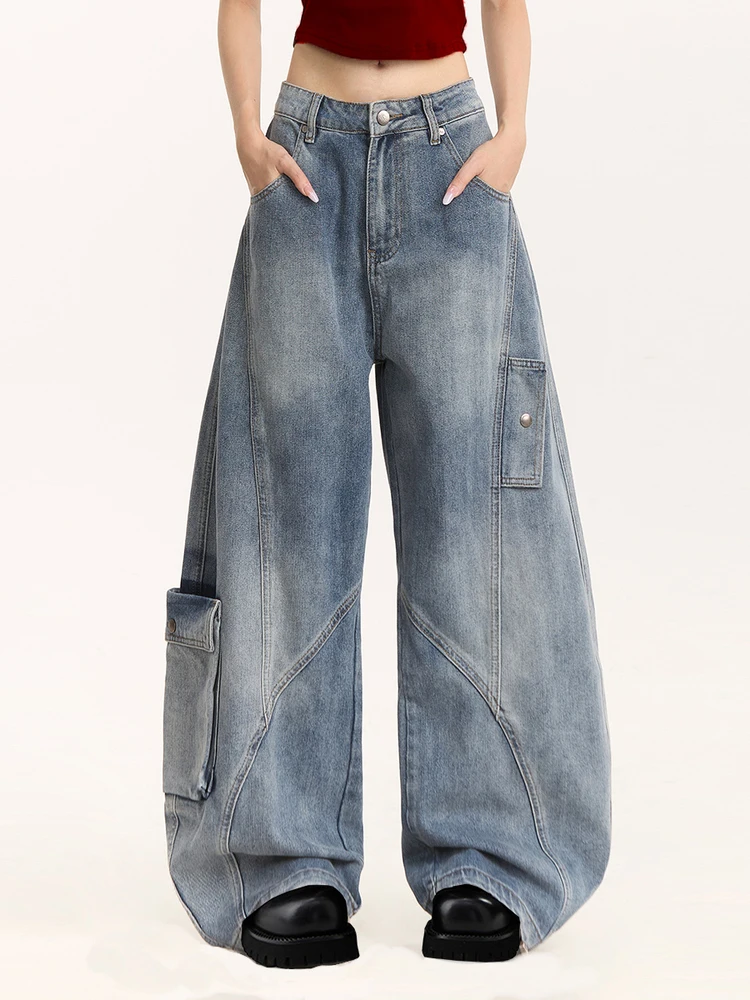 Джинсы женские в стиле американского ретро, свободные, широкие, длинные, осенние, новые, синие, повседневные, удобные
Джинсы женские в стиле американского ретро, свободные, широкие, длинные, осенние, новые, синие, повседневные, удобные