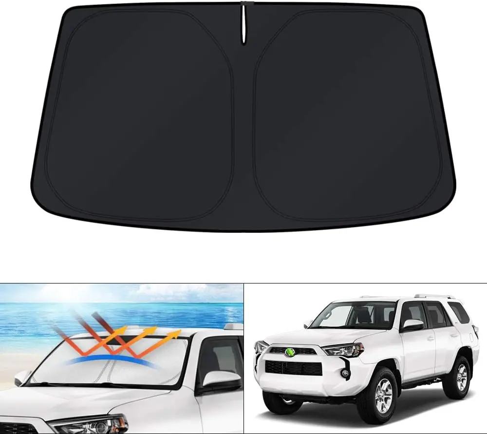 Windshield Sun Shade Custom Fit for Toyota 4Runner 2010-2026 with 4 Layers Reflective Fabric
Windshield Sun Shade Custom Fit for Toyota 4Runner 2010-2026 with 4 Layers Reflective Fabric