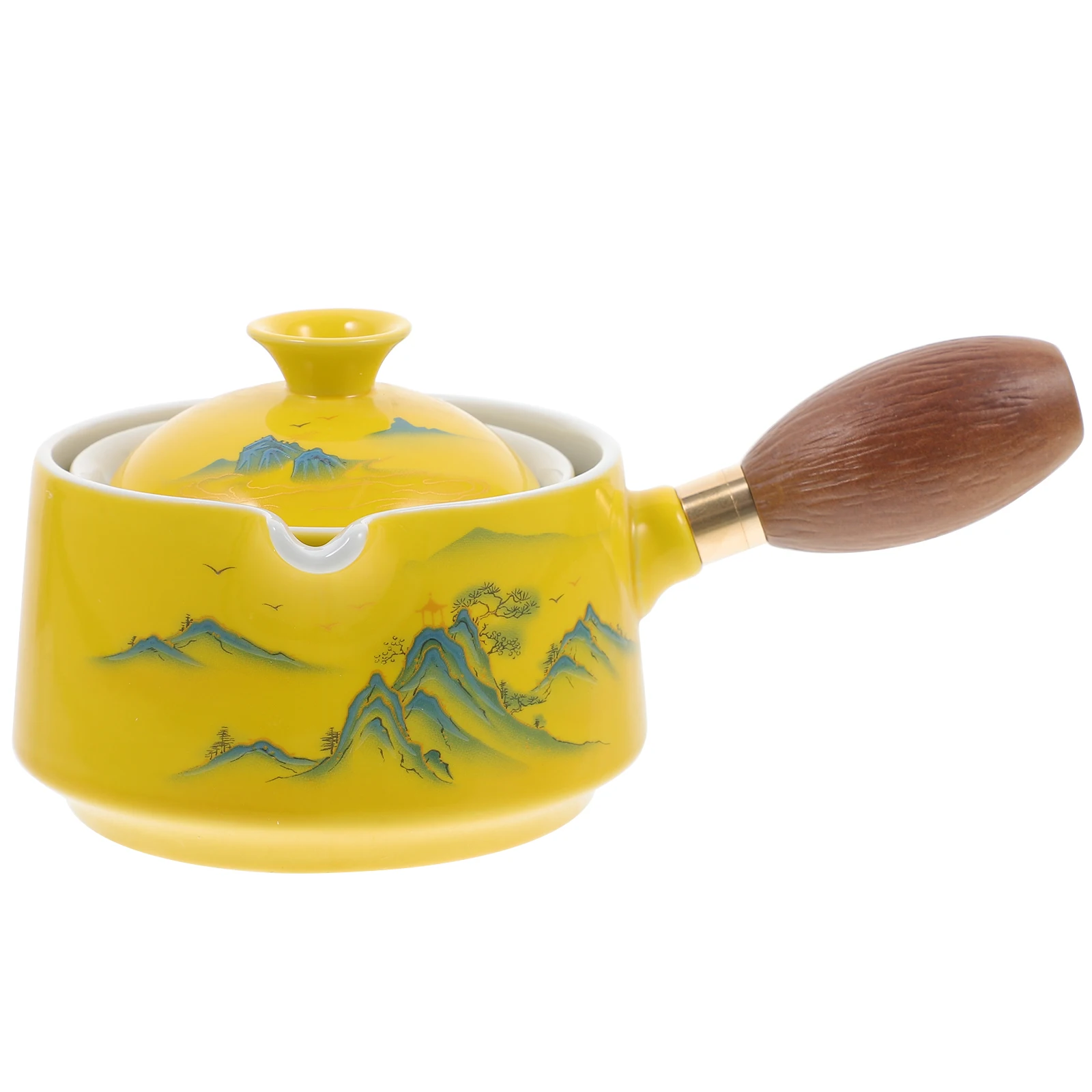 Rotating Teapot Ceramic 360 Degree Side Handle Pot Household Decorative Home Use Anti-Scald Practical Tea Kettle
Rotating Teapot Ceramic 360 Degree Side Handle Pot Household Decorative Home Use Anti-Scald Practical Tea Kettle