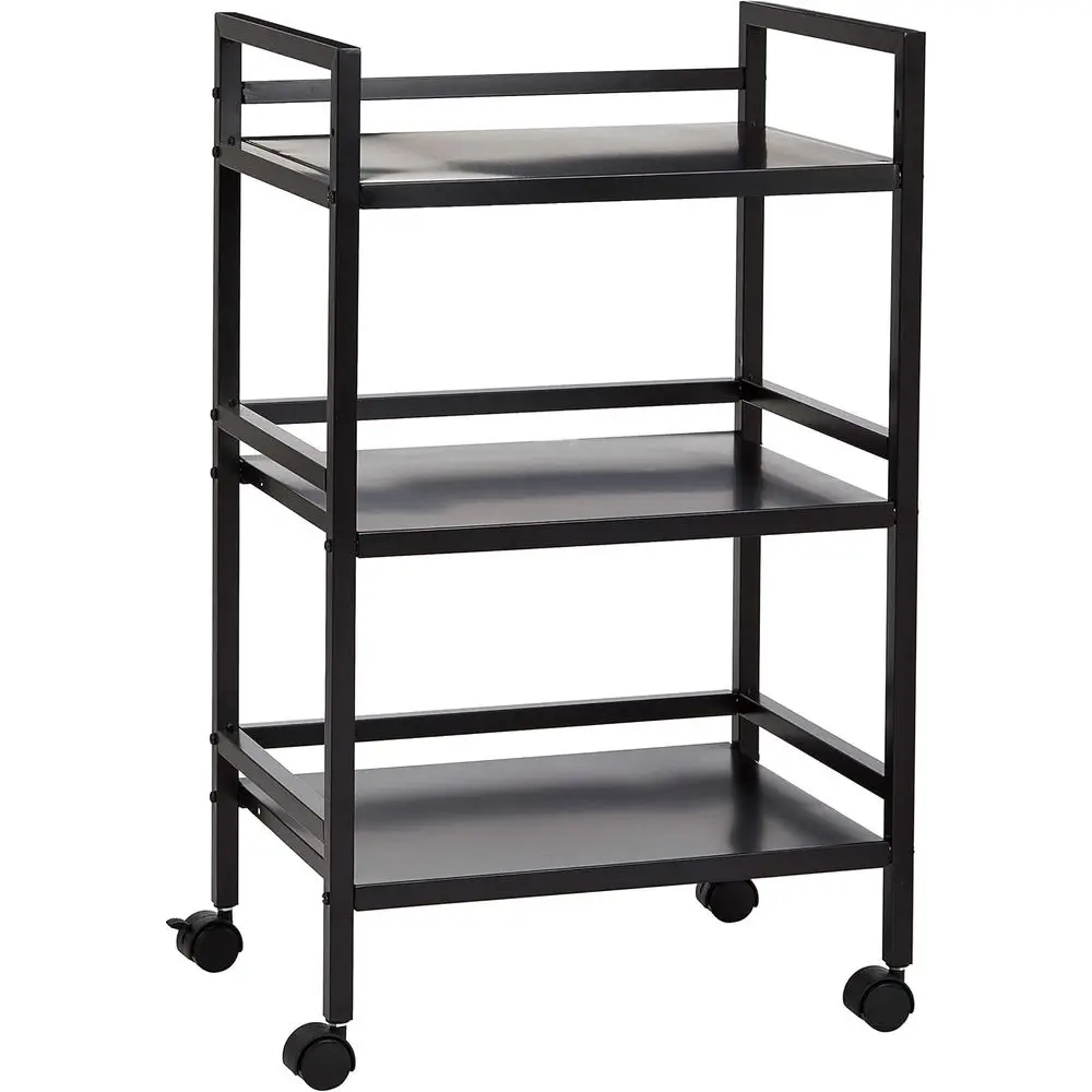 3-Tier Metal Rolling Utility Cart, Storage Organizer, Multifunctional Storage, Mobile Shelving, Black
3-Tier Metal Rolling Utility Cart, Storage Organizer, Multifunctional Storage, Mobile Shelving, Black