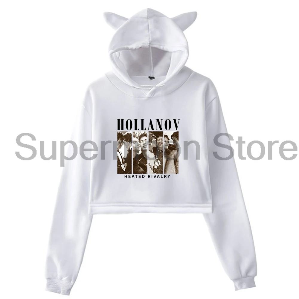 Heated Rivalry Hollanov Vintage Print Hoodie Female Cat Ears Hooded Sweatshirt Long Sleeve Crop Top Women's Clothes
Heated Rivalry Hollanov Vintage Print Hoodie Female Cat Ears Hooded Sweatshirt Long Sleeve Crop Top Women's Clothes