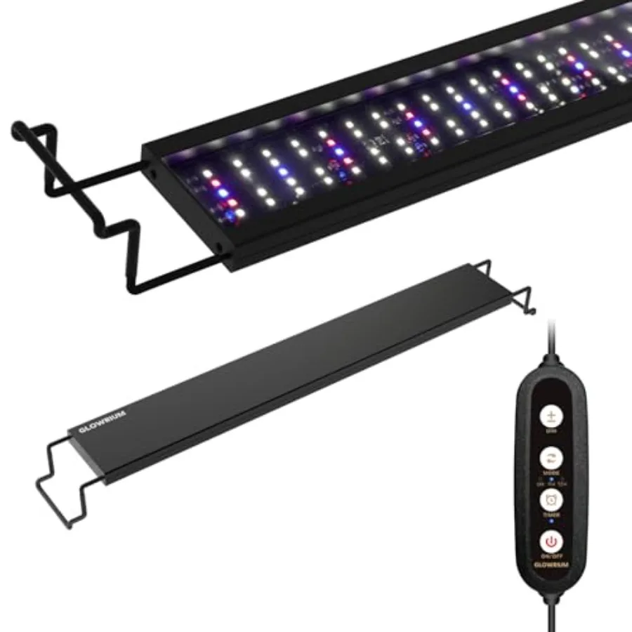 Aquarium Light LED Freshwater Fish Tank Light with Timer Full Spectrum Planted Aquarium Grow Lights with Daylight/Moonlight Mod
Aquarium Light LED Freshwater Fish Tank Light with Timer Full Spectrum Planted Aquarium Grow Lights with Daylight/Moonlight Mod