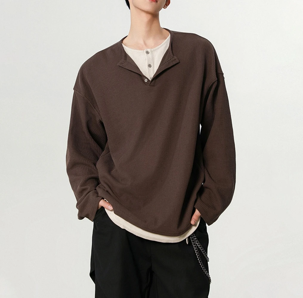 High-end Fake Two-piece Long-sleeved T-shirt for Boys Loose and Casual 2026 Spring and Autumn
High-end Fake Two-piece Long-sleeved T-shirt for Boys Loose and Casual 2026 Spring and Autumn
