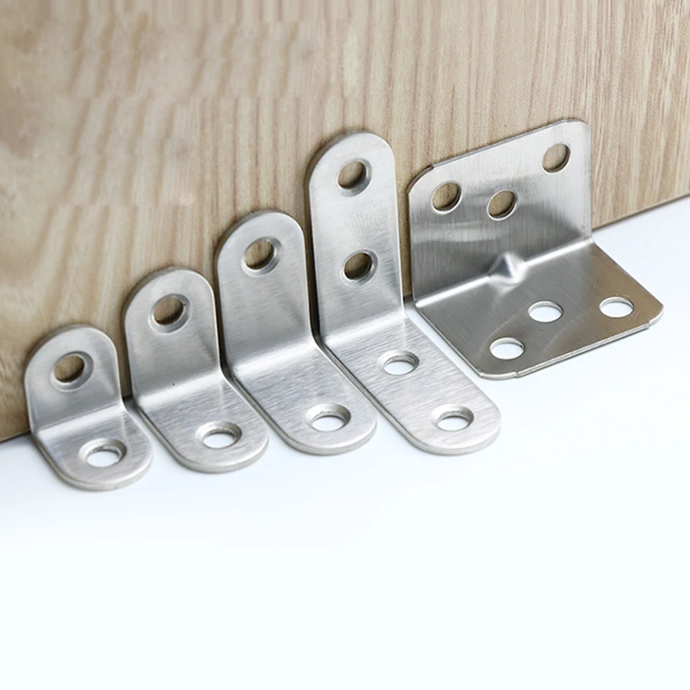 12pcs Stainless Steel Corner Brackets L Shape 90 Degree Thickened Support Desk Chair Reinforce Metal Fixing Hardware Furniture
12pcs Stainless Steel Corner Brackets L Shape 90 Degree Thickened Support Desk Chair Reinforce Metal Fixing Hardware Furniture