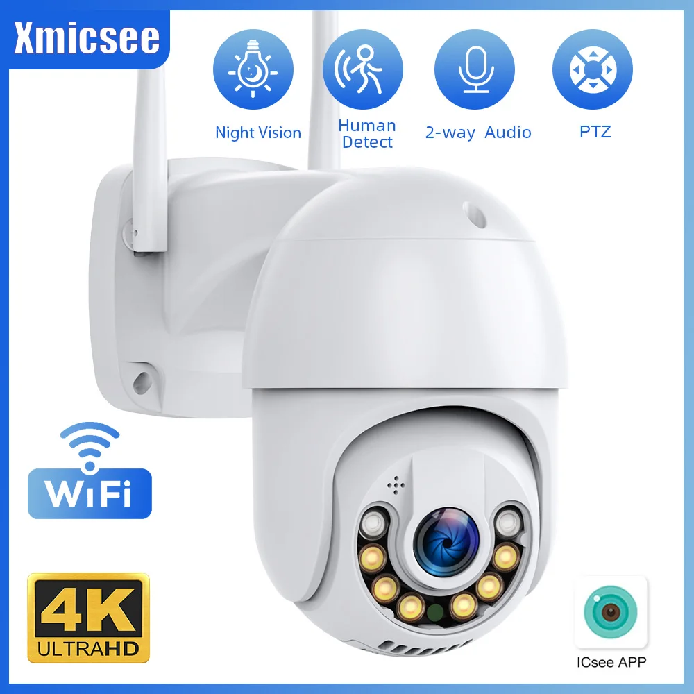 8MP Surveillance Cameras Wifi Outdoor Security Cameras WiFi Outdoor 4K PTZ Security Cameras Wireless Indoor AI Human Tracking
8MP Surveillance Cameras Wifi Outdoor Security Cameras WiFi Outdoor 4K PTZ Security Cameras Wireless Indoor AI Human Tracking