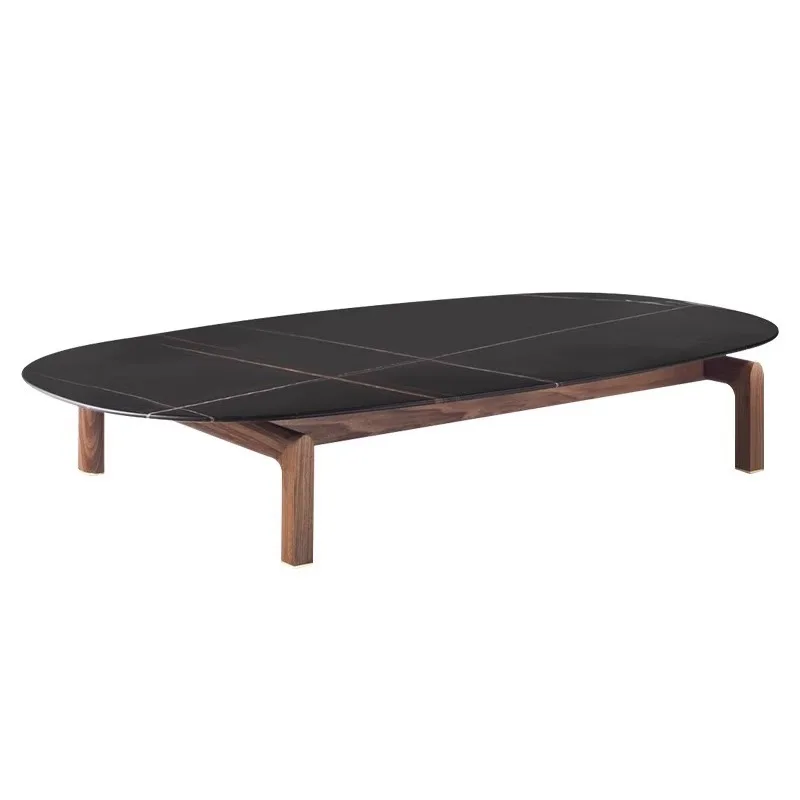 Retro Italian wind rock slab coffee table Solid wood tea table North American black walnut
Retro Italian wind rock slab coffee table Solid wood tea table North American black walnut
