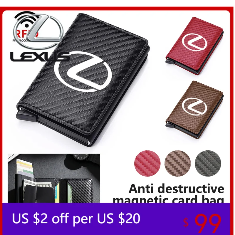 For Lexus Carbon Fiber Car Wallet Anti-theft Anti Magnetic ID Card Credit Card Holder IS350 ES350 IS250 IS460 IS220h IS300 LX570
For Lexus Carbon Fiber Car Wallet Anti-theft Anti Magnetic ID Card Credit Card Holder IS350 ES350 IS250 IS460 IS220h IS300 LX570