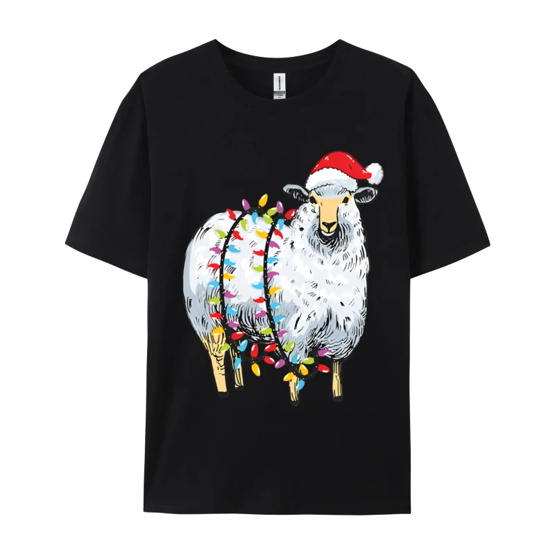 Christmas Lights Sheep Wearing Xmas H T-shirts Funny Gift T-shirts Novelty Printed Tee Tops Cotton Tops
Christmas Lights Sheep Wearing Xmas H T-shirts Funny Gift T-shirts Novelty Printed Tee Tops Cotton Tops