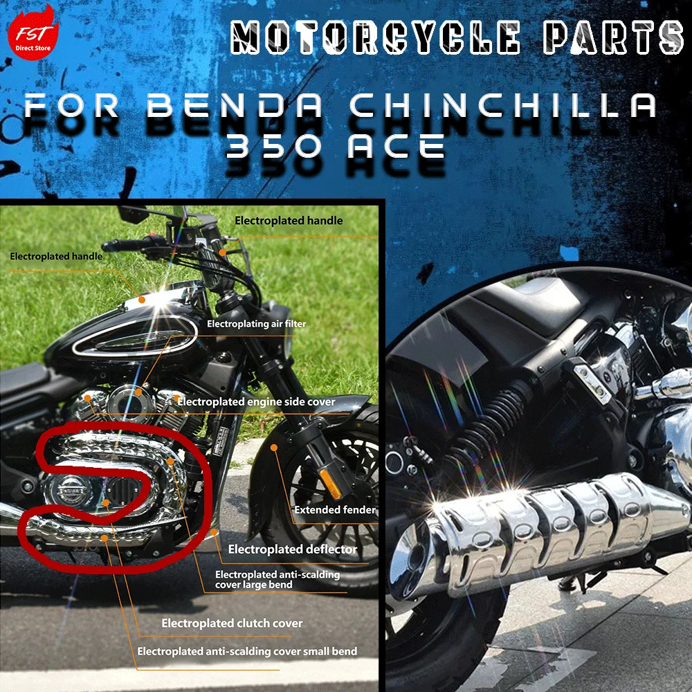 Link 1: Heat Shield Modified Parts for Benda Chinchilla 350 ACE Motorcycle
Link 1: Heat Shield Modified Parts for Benda Chinchilla 350 ACE Motorcycle