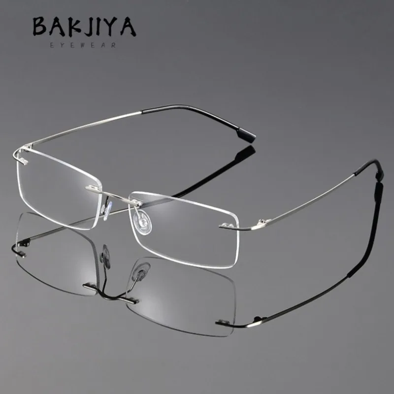 Fashion Luxury Rimless Ultra-light Memory Titanium Metal Flexible Eyeglasses Frame Women Trend Square Optical Glasses Frames Men
Fashion Luxury Rimless Ultra-light Memory Titanium Metal Flexible Eyeglasses Frame Women Trend Square Optical Glasses Frames Men