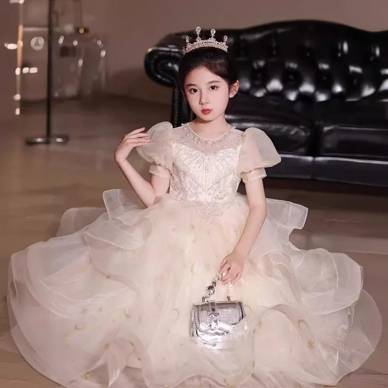 Girls' Dress Birthday Princess Dress Flower Girl's High-End Children's Little Host Catwalk Piano Performance Costume Summer
Girls' Dress Birthday Princess Dress Flower Girl's High-End Children's Little Host Catwalk Piano Performance Costume Summer