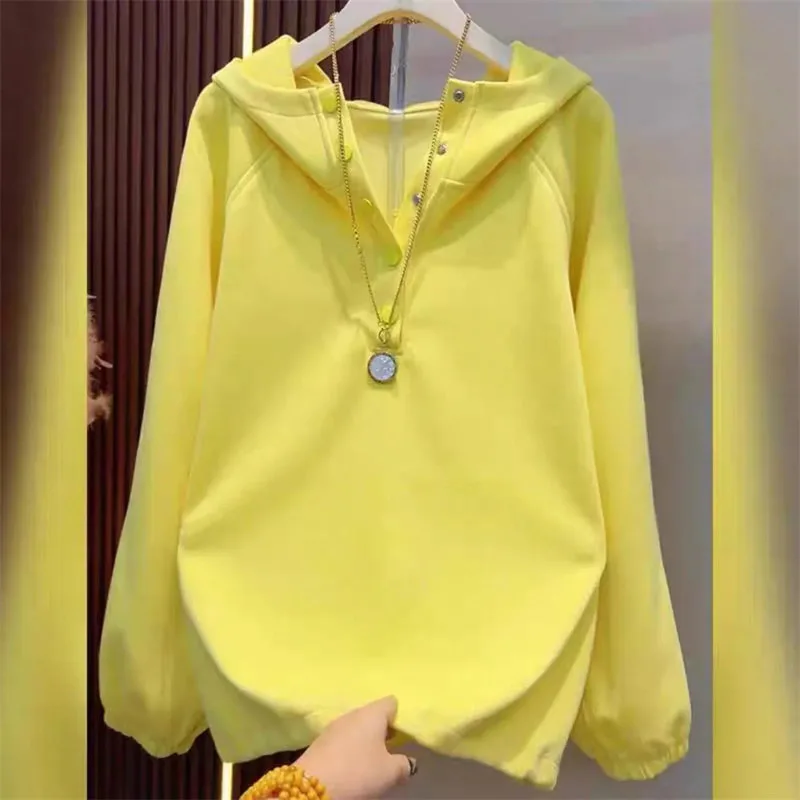 Autumn Women Hooded Sports Shirt Ladies Patchwork Hoodiespiece Tops Korean Female Fashion Long Sleeves Large Size 5XL Sweatshirt
Autumn Women Hooded Sports Shirt Ladies Patchwork Hoodiespiece Tops Korean Female Fashion Long Sleeves Large Size 5XL Sweatshirt
