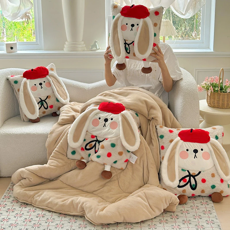 2025 New Arrival Long-plush Rouge Rabbit Pillow Blanket 2 In 1, Thickened Foldable Office Nap Pillow, Soft Car Lumbar Cushion, M
2025 New Arrival Long-plush Rouge Rabbit Pillow Blanket 2 In 1, Thickened Foldable Office Nap Pillow, Soft Car Lumbar Cushion, M