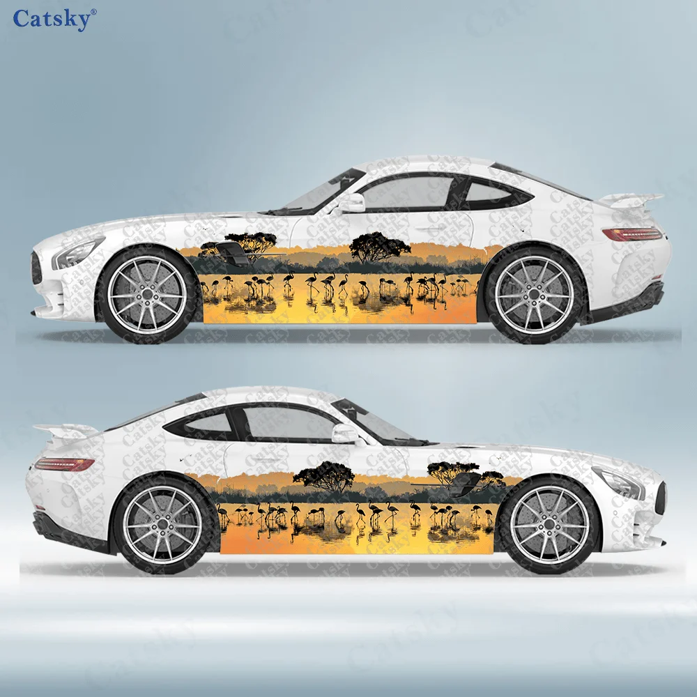 Sunset Flamingo Group Car Side Sticker Decoration, PVC Waterproof Scratch Resistant Decal, Car Protection, Auto Accessories Gift
Sunset Flamingo Group Car Side Sticker Decoration, PVC Waterproof Scratch Resistant Decal, Car Protection, Auto Accessories Gift