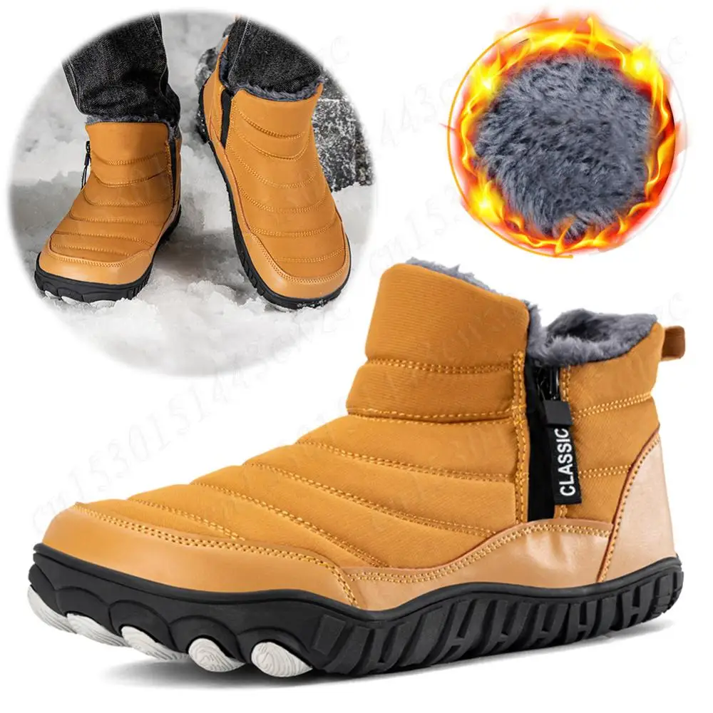 Winter Snow Boots Minimalist Barefoot Trainers Waterproof Barefoot Shoes Casual Ankle Boots Zip Closure Trail Running Shoes
Winter Snow Boots Minimalist Barefoot Trainers Waterproof Barefoot Shoes Casual Ankle Boots Zip Closure Trail Running Shoes