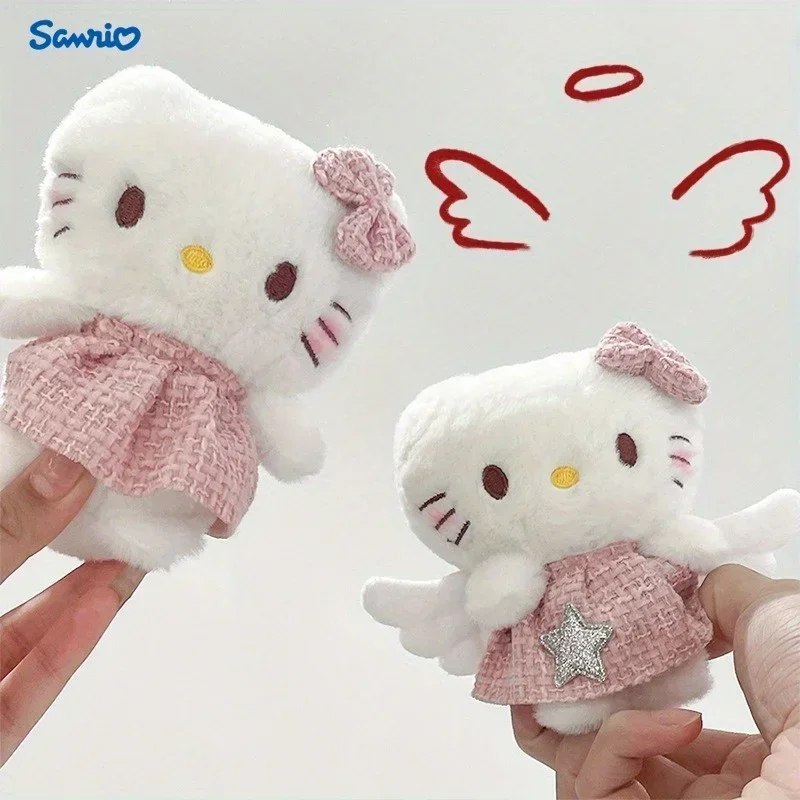 Sanrio аниме Hello Kitty Angel брелок пушистая плюшевая игрушка с розовым платьем и крыльями идеально подходит для рождественских подарков на день рождения, Новый год
Sanrio аниме Hello Kitty Angel брелок пушистая плюшевая игрушка с розовым платьем и крыльями идеально подходит для рождественских подарков на день рождения, Новый год