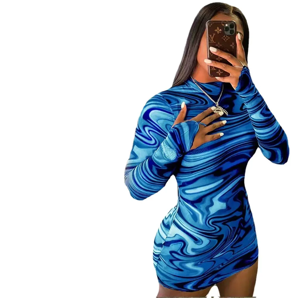 2024 New oversized Fashion Sexy Dress Womens Clothing Long Sleeved Package Hip Printing round neck Dress
2024 New oversized Fashion Sexy Dress Womens Clothing Long Sleeved Package Hip Printing round neck Dress