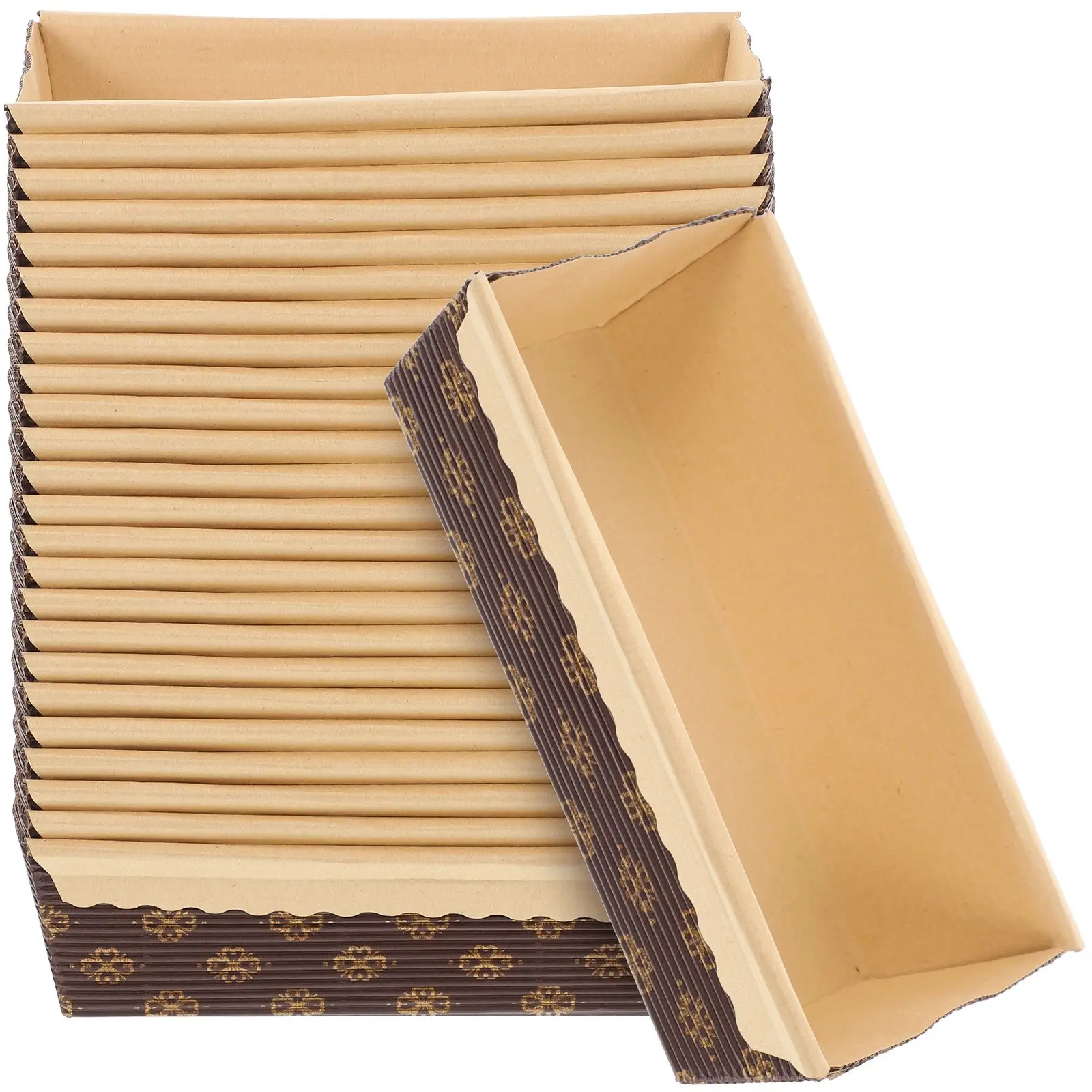 25 Pcs Baking Cake Paper Trays Disposable Loaf Pans for Bread Disposable Cake Cups Rectangle Cakes Party Cupcake Liners
25 Pcs Baking Cake Paper Trays Disposable Loaf Pans for Bread Disposable Cake Cups Rectangle Cakes Party Cupcake Liners